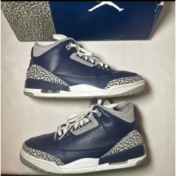 Size 8.5 - Nike Air Jordan 3 Retro Georgetown Men\'s Shoes Ships Now main image 4